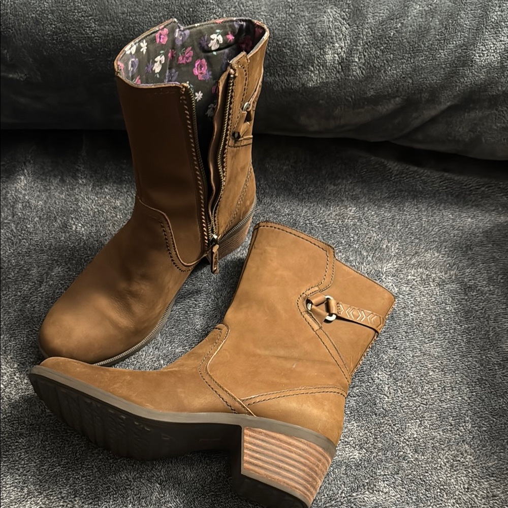 Brown Heeled Boots